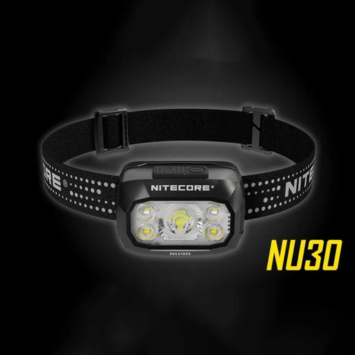 Image of NITECORE Headlamp LED Senter Kepala Triple Output IP66 1500mAh - NU30 Ringan dan Nyaman, Terang 500 Lumens - Cocok untuk Trekking dan Camping IH