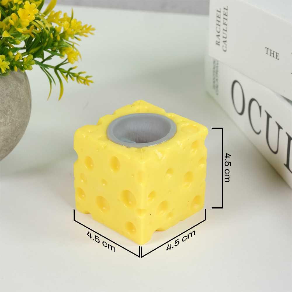GOESAF Squishy Toy Mouse In The Cheese Pop Up Anti Stress Fidget - Pelampiasan Stres yang Menyenangkan, Desain Lucu