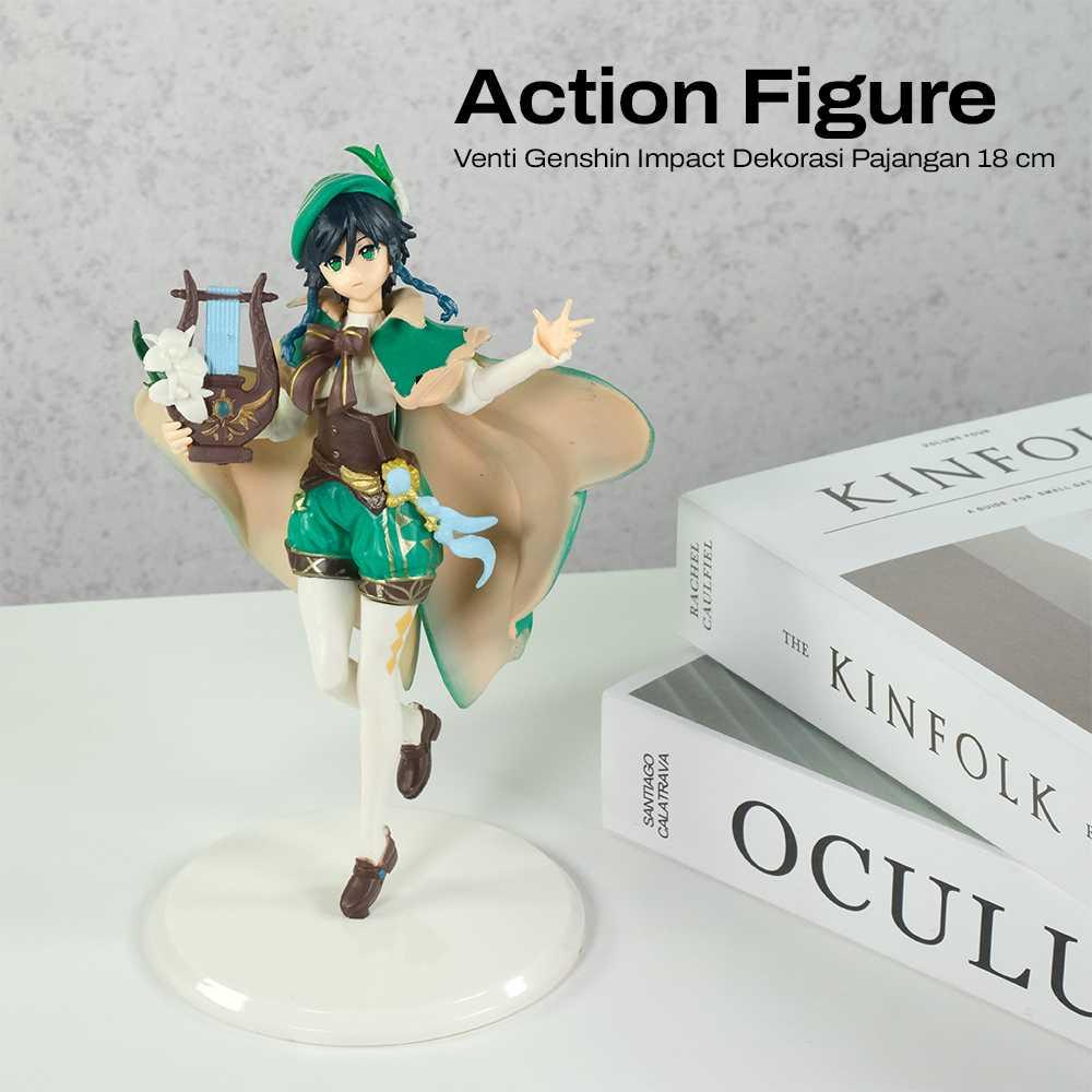 LimuToy Action Figure Venti Genshin Impact - Detail Premium, Karakter Edisi Khusus