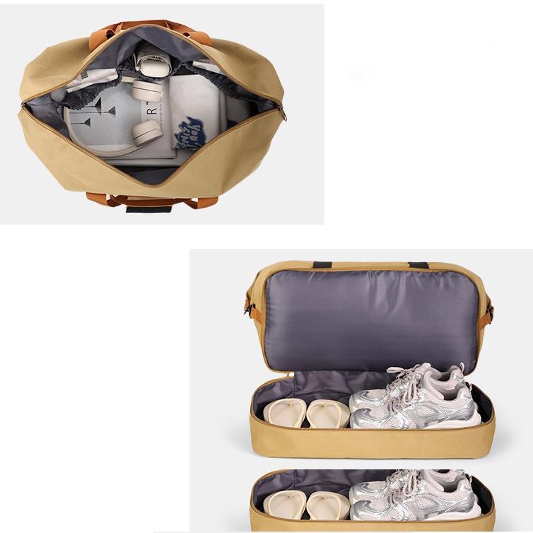ZEST Tas Travel Gym Duffel Bag Waterproof Wet and Dry Shoe Compartment BD001, Desain Modern untuk Aktivitas Bergaya Pisahkan Barang Basah dan Kering,
