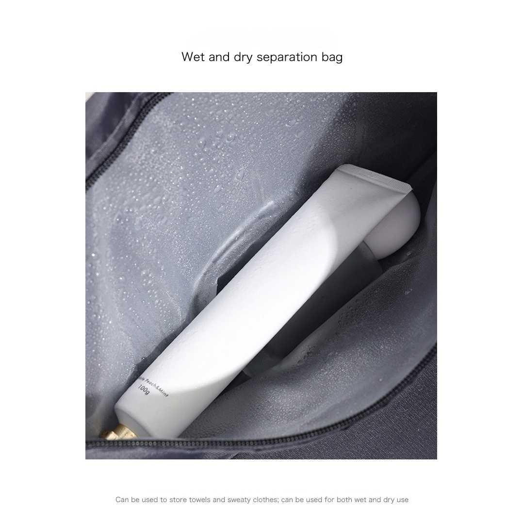 ZEST Tas Travel Gym Duffel Bag Waterproof Wet and Dry Shoe Compartment BD001, Desain Modern untuk Aktivitas Bergaya Pisahkan Barang Basah dan Kering,