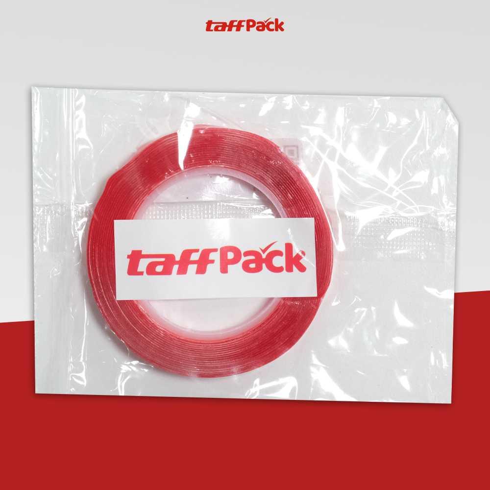 TaffPACK Perekat Double Tape Acrylic Adhesive Transparent Sticker - Kuat dan Tahan Suhu, Cocok untuk Segala Kebutuhan - Transparan