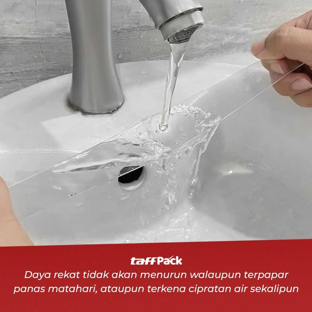 TaffPACK Double Tape Acrylic Adhesive - Perekat Kuat, Tahan Suhu & Air, Transparan