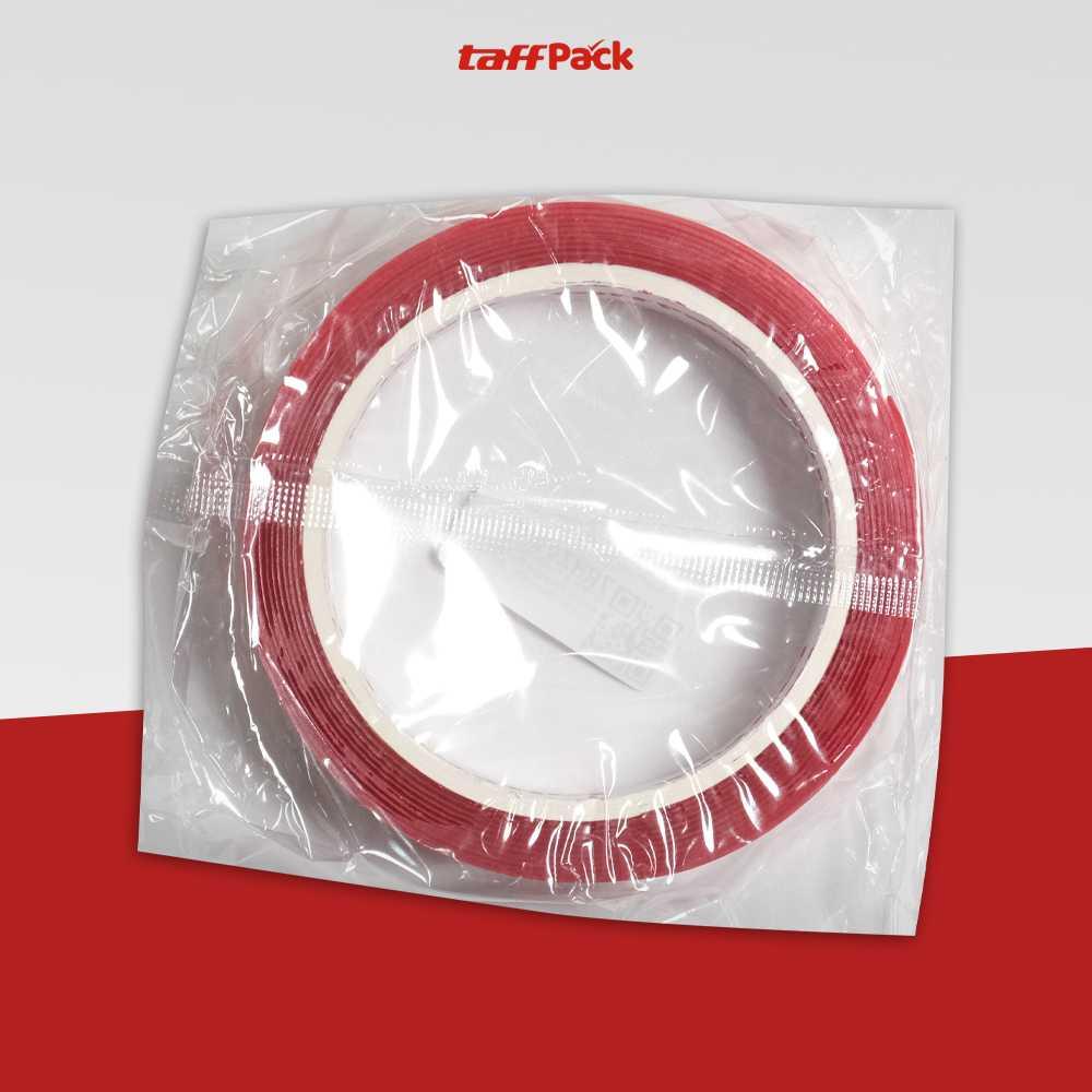TaffPACK Double Tape Acrylic Adhesive - Perekat Kuat, Tahan Suhu & Air, Transparan