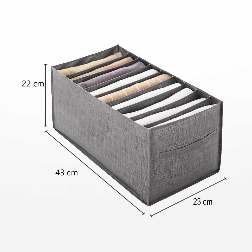 NUHAO Kotak Sekat Pakaian Storage Drawer Divider Box 9 Grid - Rapi dan Efisien, Hemat Waktu, Muat Beragam Jenis Pakaian - Modern dan Praktis