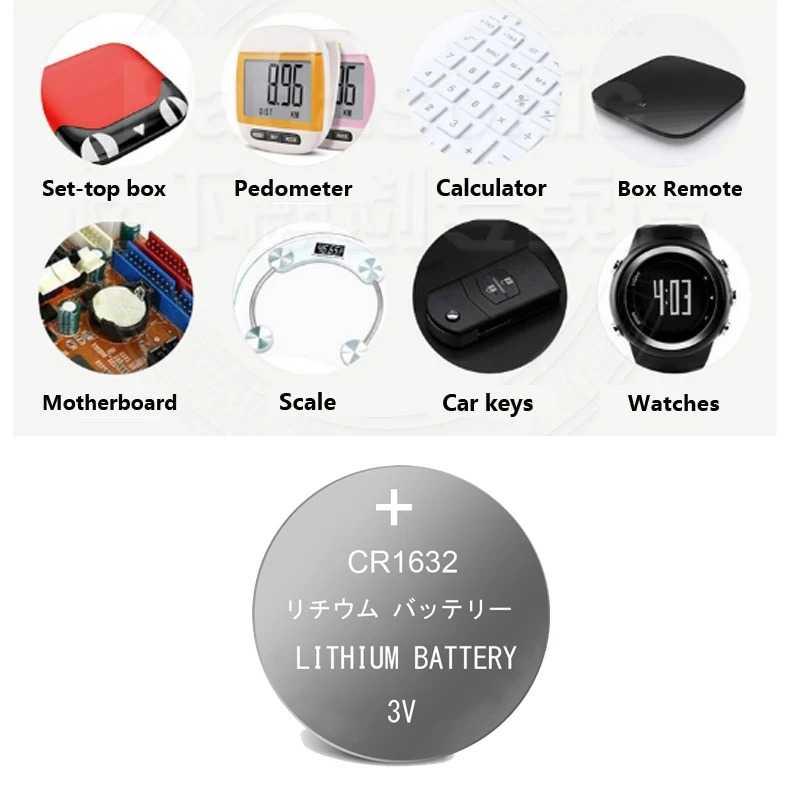 Doublepow Baterai Kancing Lithium CR1632 3V - Daya Tahan Tinggi, Performa Optimal - Cocok untuk Berbagai Perangkat Elektronik