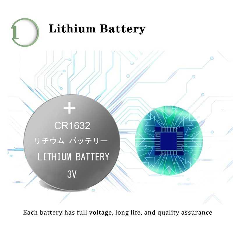 Doublepow Baterai Kancing Lithium CR1632 3V - Daya Tahan Tinggi, Performa Optimal - Cocok untuk Berbagai Perangkat Elektronik