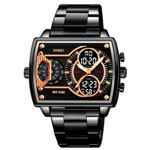 SKMEI Jam Tangan Digital Pria Elegant - Tampil Berkelas, Nyaman, dan Tahan Air