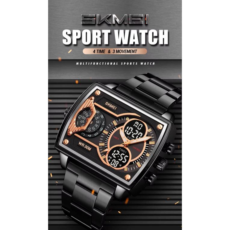 SKMEI Jam Tangan Digital Pria Elegant - Tampil Berkelas, Nyaman, dan Tahan Air