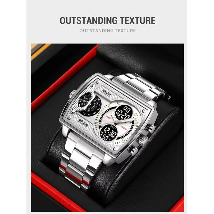 SKMEI Jam Tangan Digital Pria Elegant - Tampil Berkelas, Nyaman, dan Tahan Air