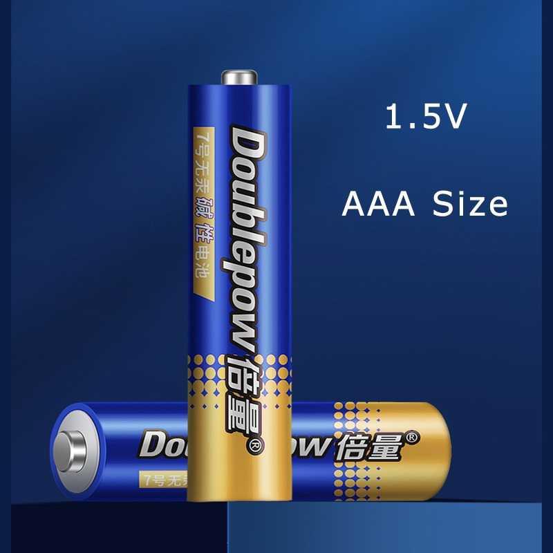 Doublepow Baterai Alkaline AAA No.7 LR03 1.5V - Universal dan Efisien, Tahan Lama, Ramah Lingkungan