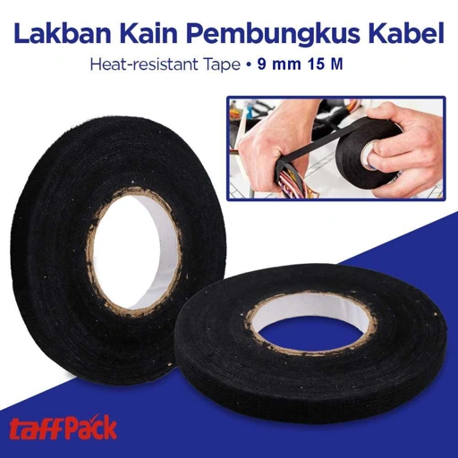 Image of TaffPACK Lakban Kain Heat Resistant - Perlindungan Tahan Panas, Daya Rekat Kuat, Tahan Cuaca dan Kimia