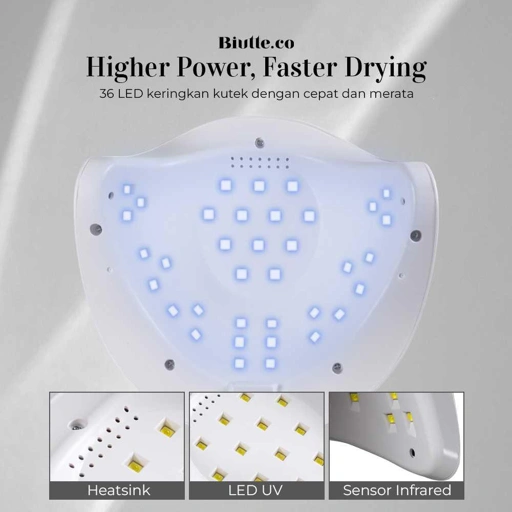Image of Biutte.co Pengering Kutek Kuku UV LED Nail Dryer 54W - SUN-X, Kering Cepat, Hemat Waktu - Nail Art Cantik, Praktis