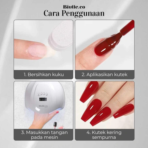 Image of Biutte.co Pengering Kutek Kuku UV LED Nail Dryer 54W - SUN-X, Kering Cepat, Nail Art Praktis - Hemat Waktu dan Hasil Cantik