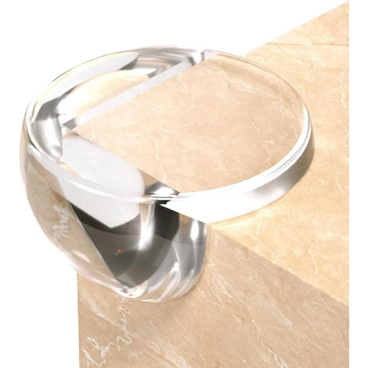 FUSHAN Pelindung Sudut Meja Corner Protector - Lindungi Anak dari Benturan, Redam Kerusakan Meja, Transparan Elegan