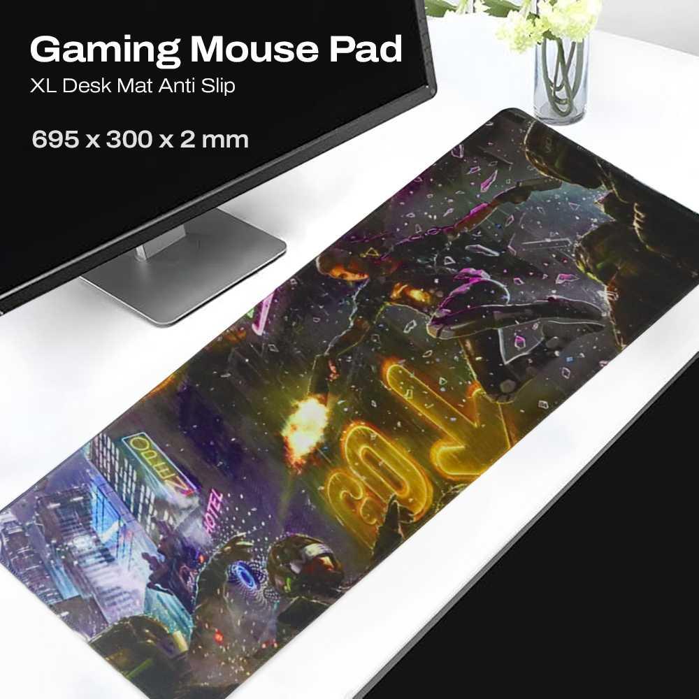 OLEVO Gaming Mouse Pad XL Desk Mat Anti Slip - Tingkatkan Akurasi dan Kenyamanan Bermain Game, Desain Tangguh