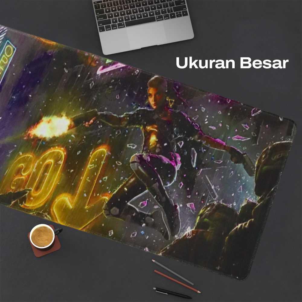 OLEVO Gaming Mouse Pad XL Desk Mat Anti Slip - Tingkatkan Akurasi dan Kenyamanan Bermain Game, Desain Tangguh