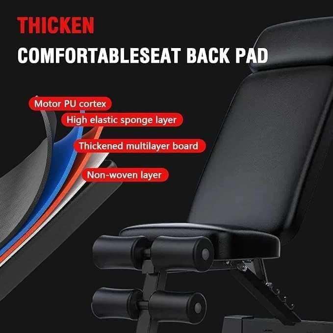 XJX Kursi Gym Bench Adjustable 11in1 Functions with Support Pillow - X022