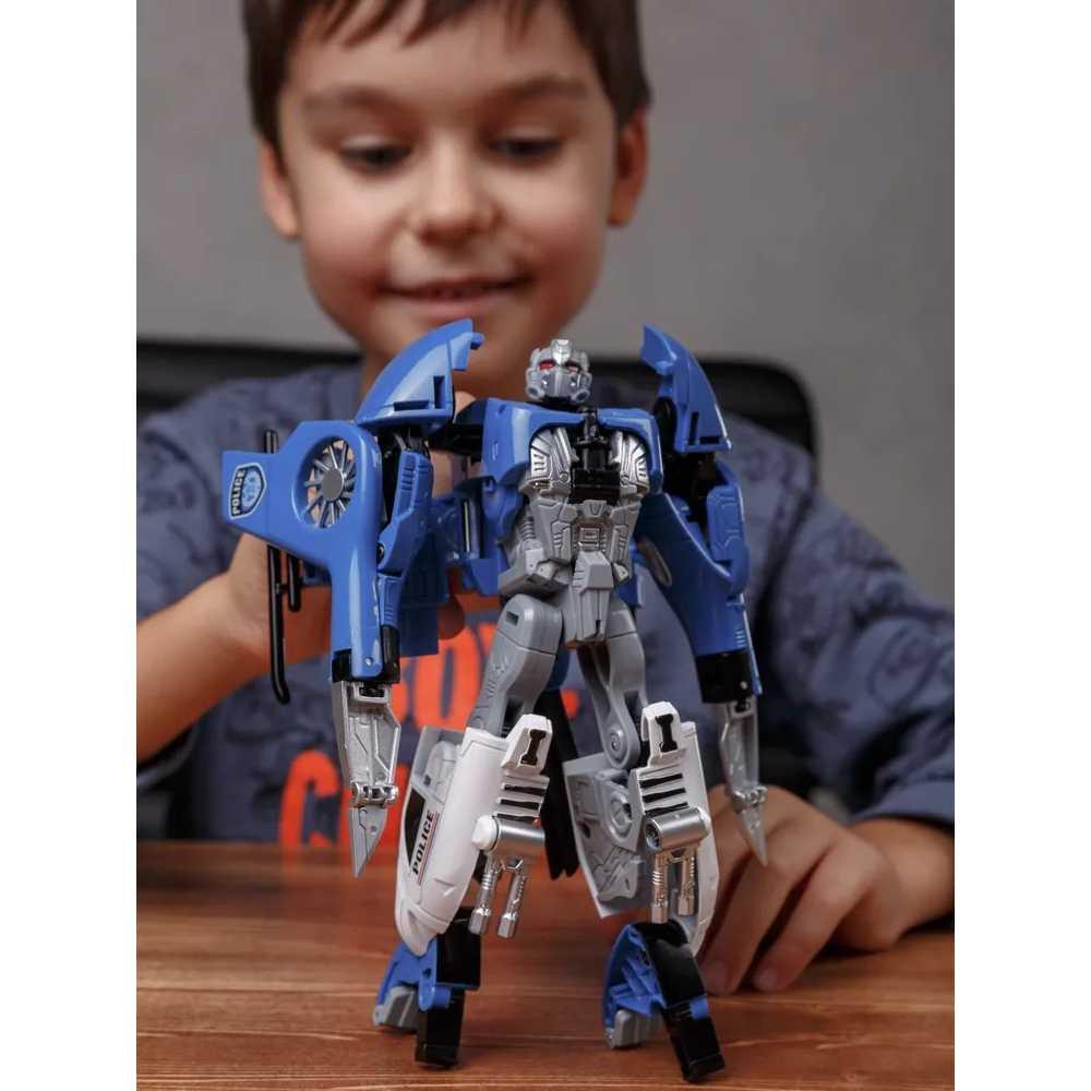 KY Mainan Action Figure Helikopter Transformer - Berubah Bentuk Unik, Cocok untuk Anak yang Suka Robot