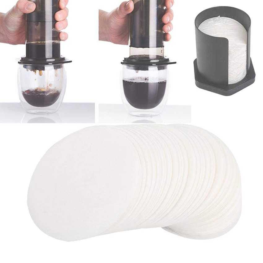 iCafilas Kertas Saringan Kopi Coffee Filter Aeropress 250 PCS - Kopi Lebih Lembut dan Aroma Lebih Kaya, Ramah Lingkungan