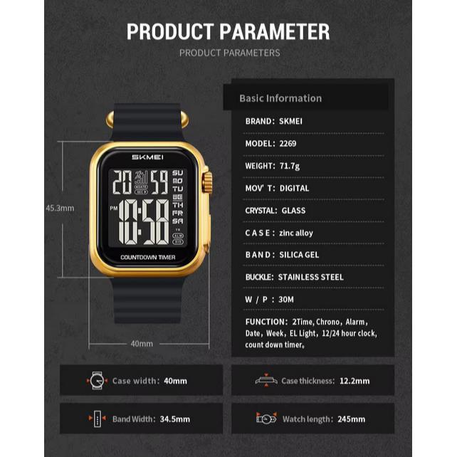 SKMEI Jam Tangan Digital Pria Sporty Desain Berkelas - Elegan dan Awet