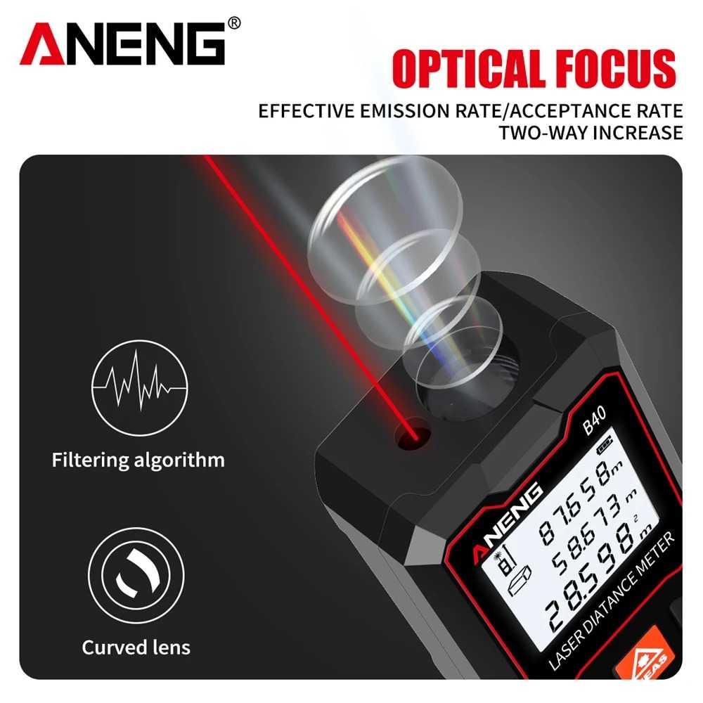 ANENG Meteran Laser Digital Distance Meter - Presisi Tinggi, Multifungsi, Desain Ergonomis