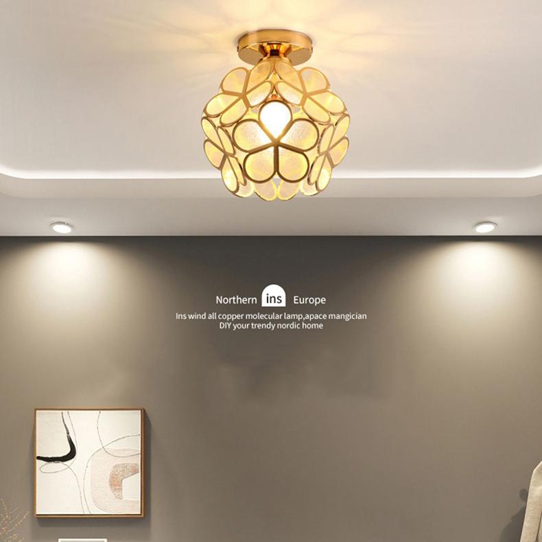 JOYINLED Lampu Plafon LED Flower Ceiling Lamp Warm White 3000K 12W - GD6004