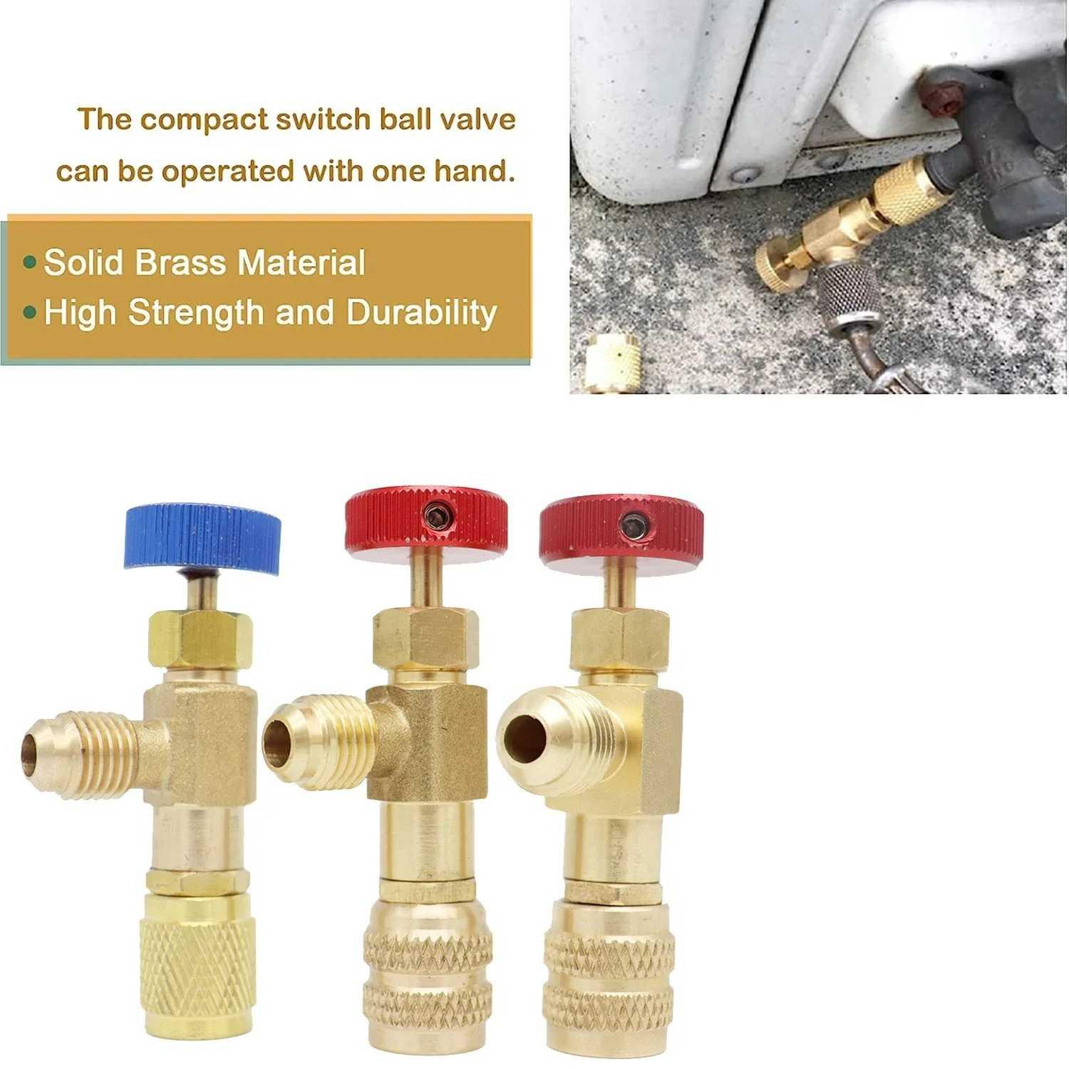 MYTHTIGER Katup Kontrol Liquid Safety Valve AC Refrigerant R22 to R410 MT14, Kontrol Freon Lebih Efektif Pengontrolan Freon yang Lancar, Bahan Tembaga