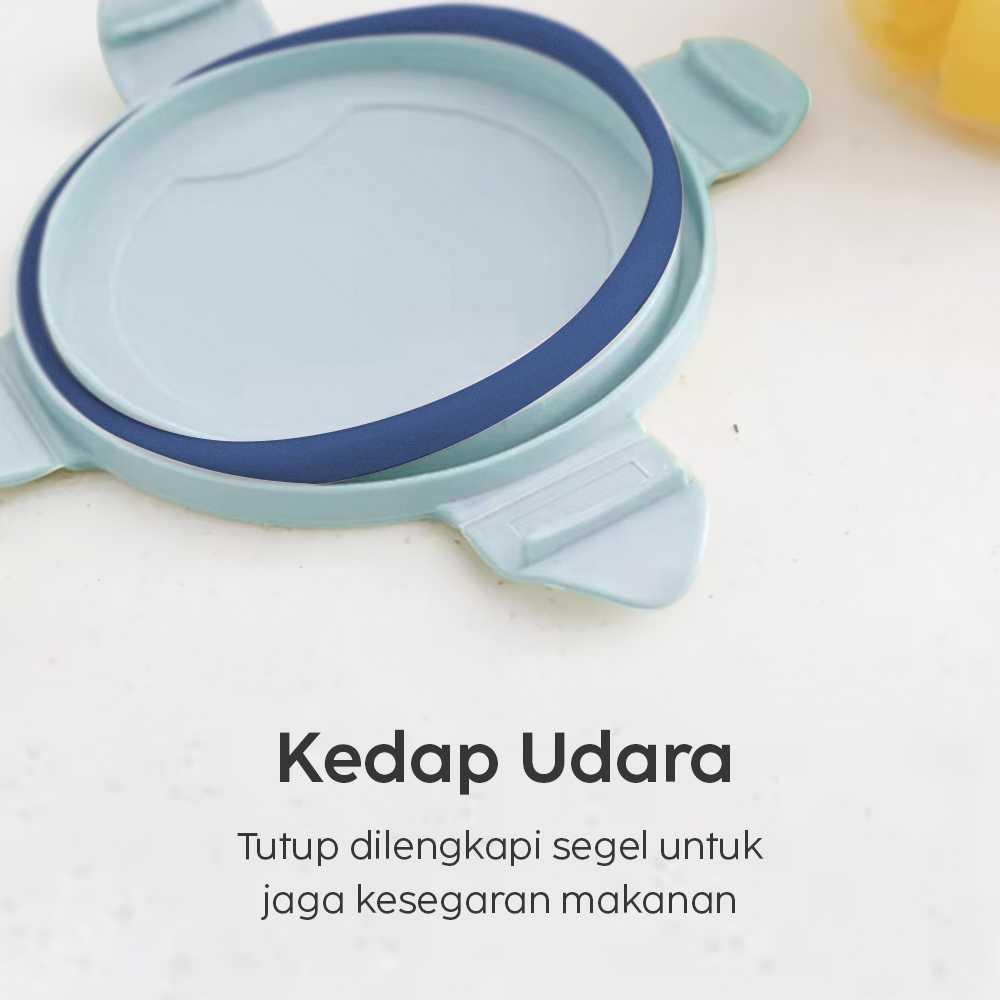 LISM Toples Plastik Penyimpanan Makanan Kedap Udara Menjaga Kesegaran Makanan, Kapasitas 800 ml, Tutup Kedap Udara, Skala Takaran Pas, Bahan PP Tebal