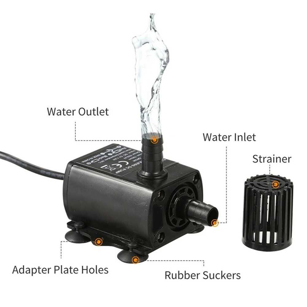 VIBRATITE Pompa Air Aquarium Ikan Water Fountain Submersible Pump 1.2W - QR50R