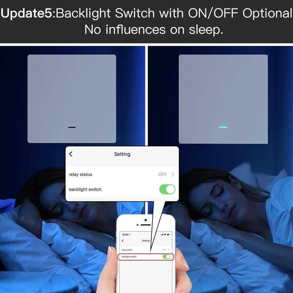 MOES Saklar Lampu Wireless ZigBee Remote Tuya Alexa Voice Control - Praktis dan Modern, Kontrol Lampu dengan Suara