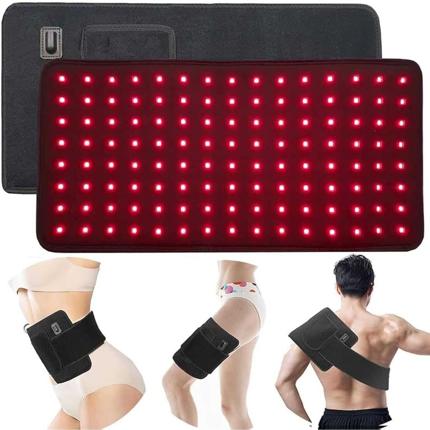 Januel Alat Terapi Infrared Red Light Therapy Belt for Body Pain - Meredakan Nyeri dan Ketegangan, Desain Portable