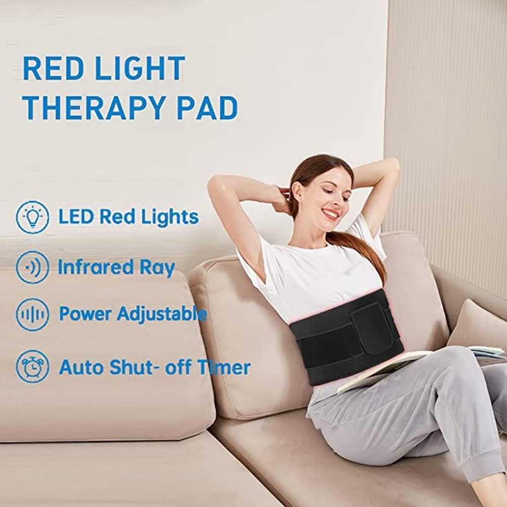 Januel Alat Terapi Infrared Red Light Therapy Belt for Body Pain - Meredakan Nyeri dan Ketegangan, Desain Portable
