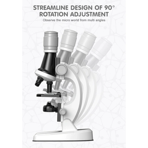 Image of HAHOWA Mikroskop Monokuler Edukasi Anak 1200x - Pengenalan Mikroskopis yang Menyenangkan, Praktis, dan Mendalam