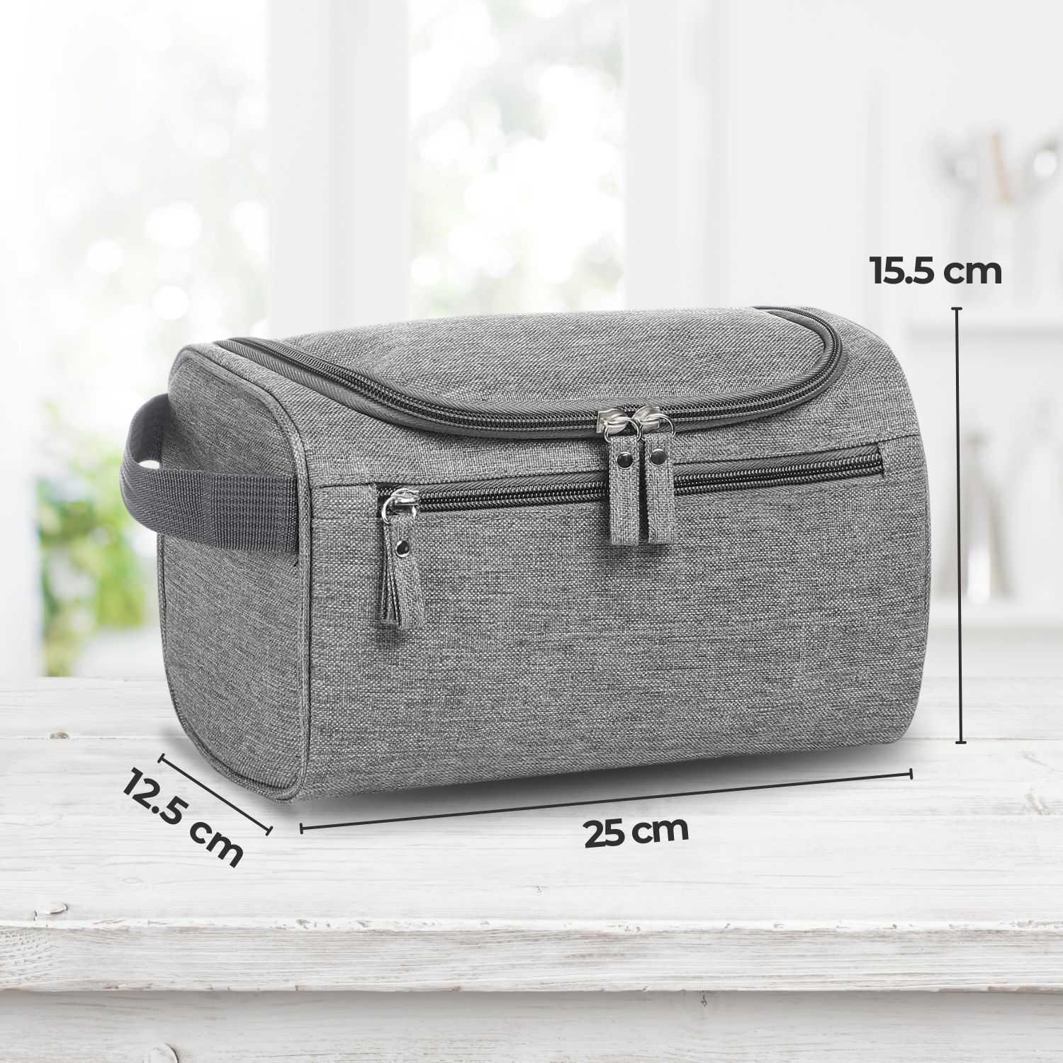 KISYANYO Tas Travel Make Up Organizer Toiletry Bag - Bawa Semua Kebutuhan Traveling, Rapi, dan Bersih, Oxford dan Poliester