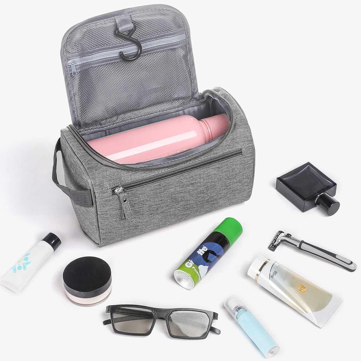 KISYANYO Tas Travel Make Up Organizer Toiletry Bag - Bawa Semua Kebutuhan Traveling, Rapi, dan Bersih, Oxford dan Poliester