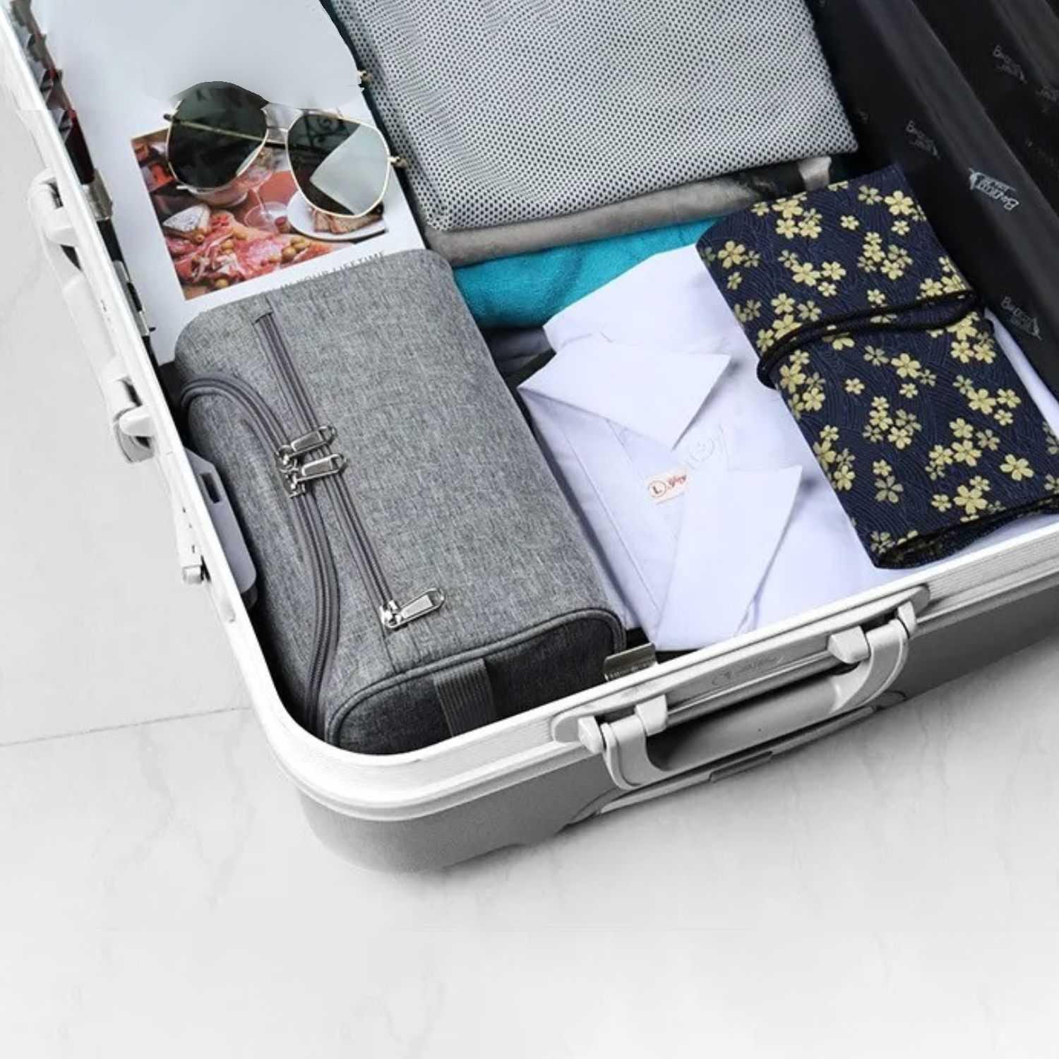 KISYANYO Tas Travel Make Up Organizer Toiletry Bag - Bawa Semua Kebutuhan Traveling, Rapi, dan Bersih, Oxford dan Poliester