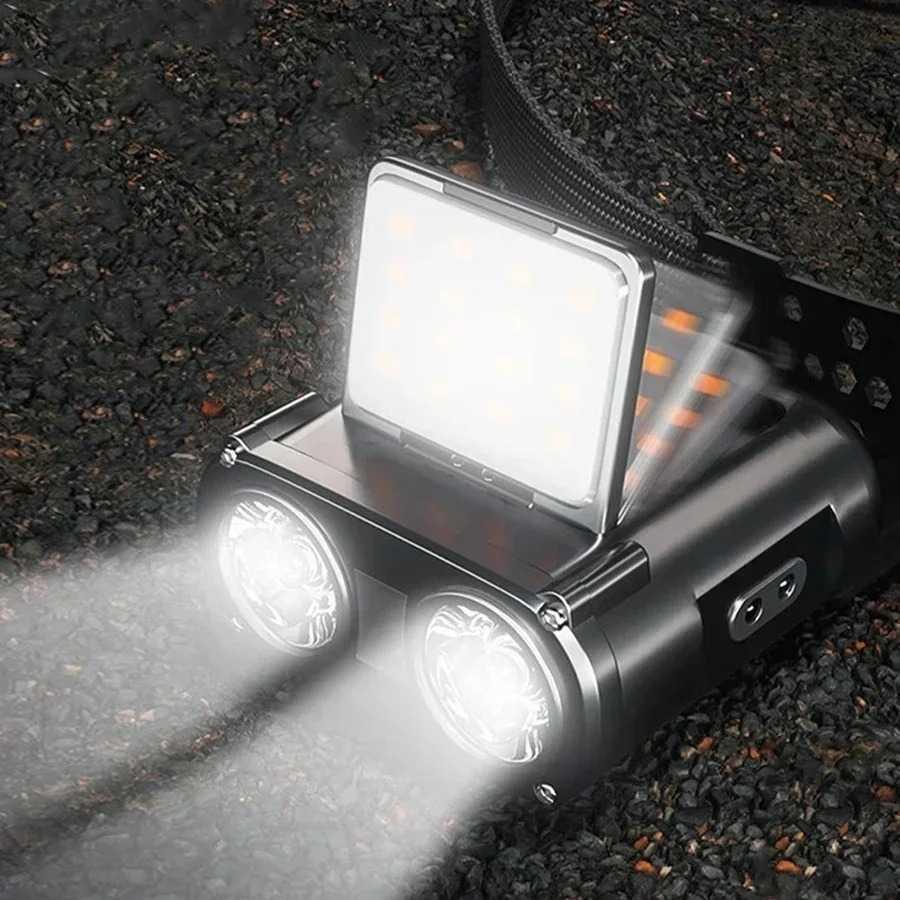 Zhiyu Lampu Kepala Sensor Gerak USB 1000mAh - Pencahayaan Terang, Praktis, dan Tahan Cuaca