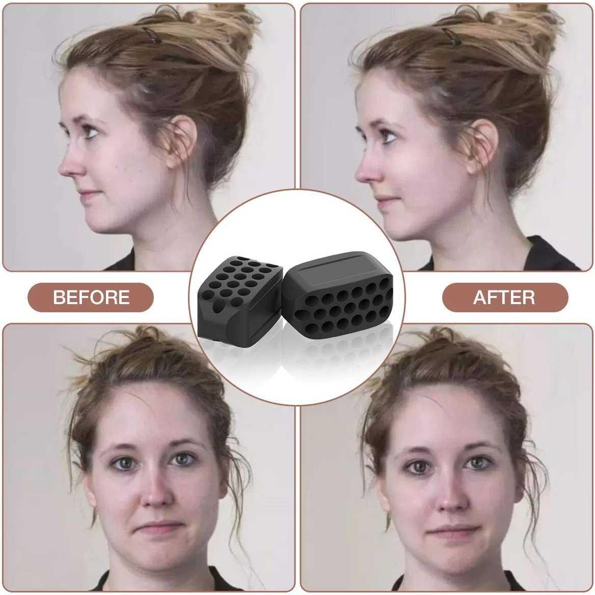TIMOTRAS Alat Latihan Rahang Silicone Mewing Jaw Trainer Ball - Rahang Tirus dan Tegas, Desain Ergonomis