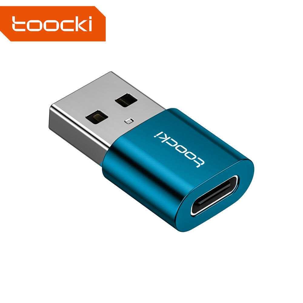 Toocki OTG Type C to USB 2.0 Adapter Converter - Koneksi Lancar, Pengisian Daya Cepat