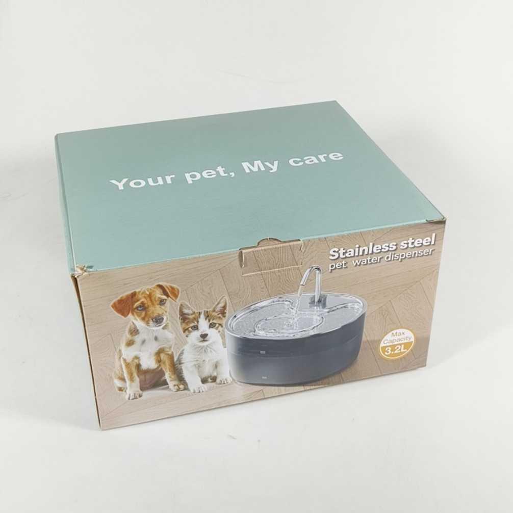 WOEPETS Water Dispenser Fountain 3.2L - Fungsi Air Mancur, Kebersihan Air, Kesehatan Hewan - Modern dan Praktis