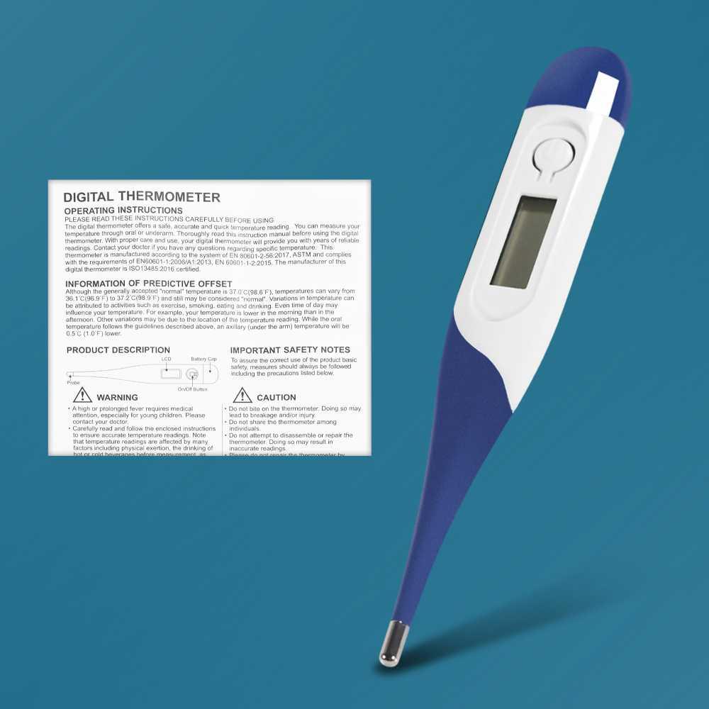 GENIAL Termometer Suhu Tubuh Digital Soft Neck - Akurat dan Nyaman, Pantau Suhu Tubuh dengan Mudah