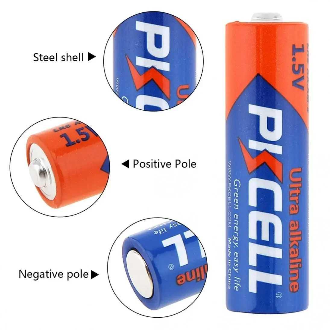 Pkcell Baterai AA Alkaline 1.5V 2900mAh - Tahan Lama, Ramah Lingkungan