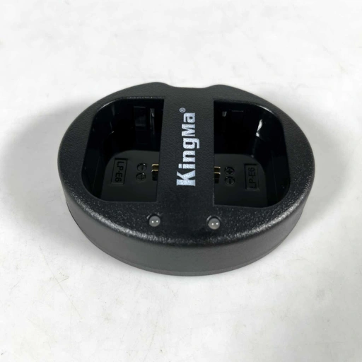 Image of KingMa Charger Baterai 2 Slot Canon 5D2 5D3 70D 60D 6D 7D 7D2 - LP-E6, Pengisian 2 Baterai Sekaligus - Hemat Waktu, Mudah Dibawa IH