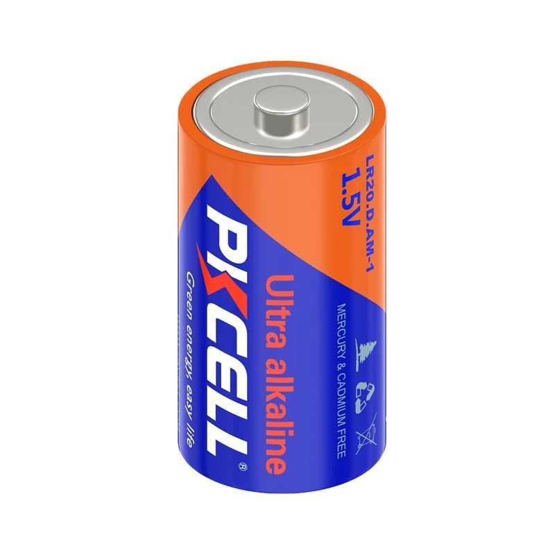 Pkcell Baterai Sekali Pakai D LR20 Alkaline 1.5V 15000mAh - Penggunaan Luas, Tahan Ekstra, Ramah Lingkungan - PK15
