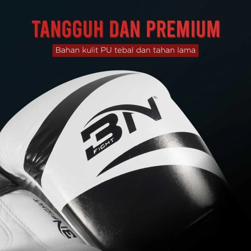 Image of BN Fight Sarung Tangan Tinju Boxing Muay Thai Leather Glove - Perlindungan Maksimal, Latihan Bebas Gerah, Ukuran Pas.
