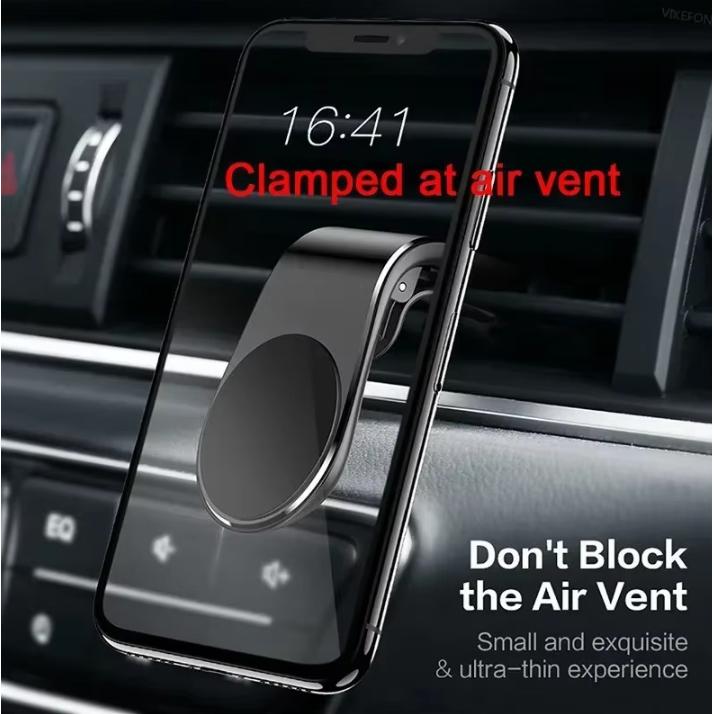 VIKEFON Smartphone Holder Mobil Magnetic Car Air Vent Mount Non Rotate - VI3
