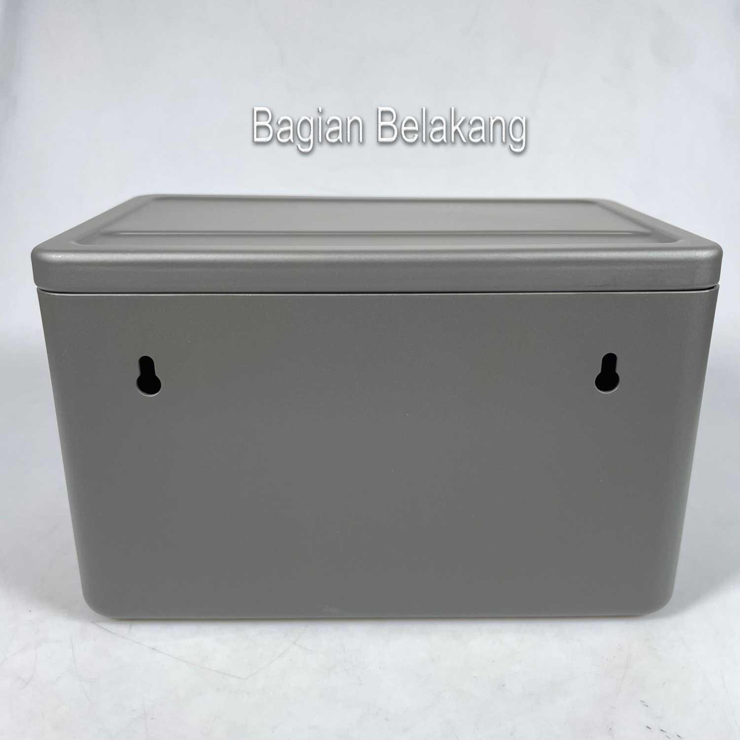 YIN Kotak Tisu Kamar Mandi Space Aluminium - Penyimpanan Multifungsi, Sentuhan Mewah