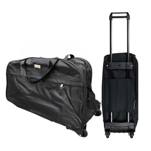 Image of Rhodey Tas Koper Duffel Travel Bag with Trolley Size L Ruang Penyimpanan Luas, Material Poliester Berkualitas, Roda Troli Kokoh, Ideal untuk Perjal IH