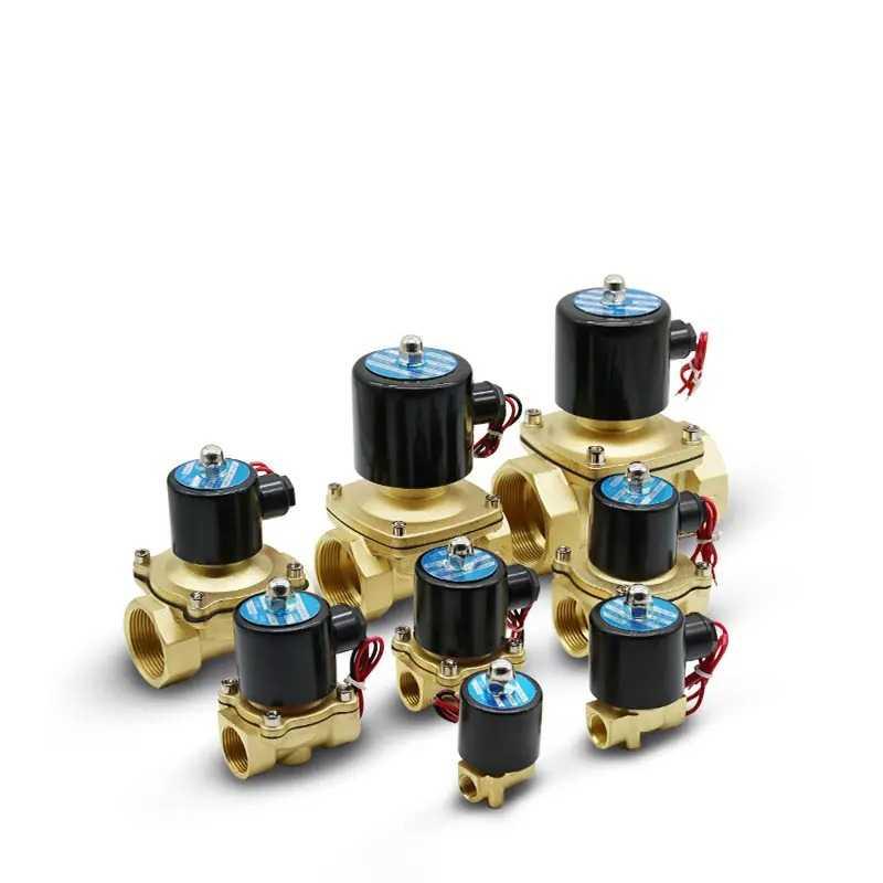 BESASE Solenoid Water Valve Electric Normally Close 220V 3/8 Inch - 2W-040-10, Sistem Normally Closed - Kontrol Aliran Air, Cocok untuk Aliran Sedang-